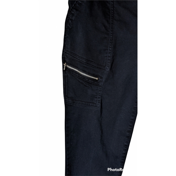 Rewind Black Jeans Size 13 Wide Stretch Zippers 6 Pockets Denim - Picture 6 of 6